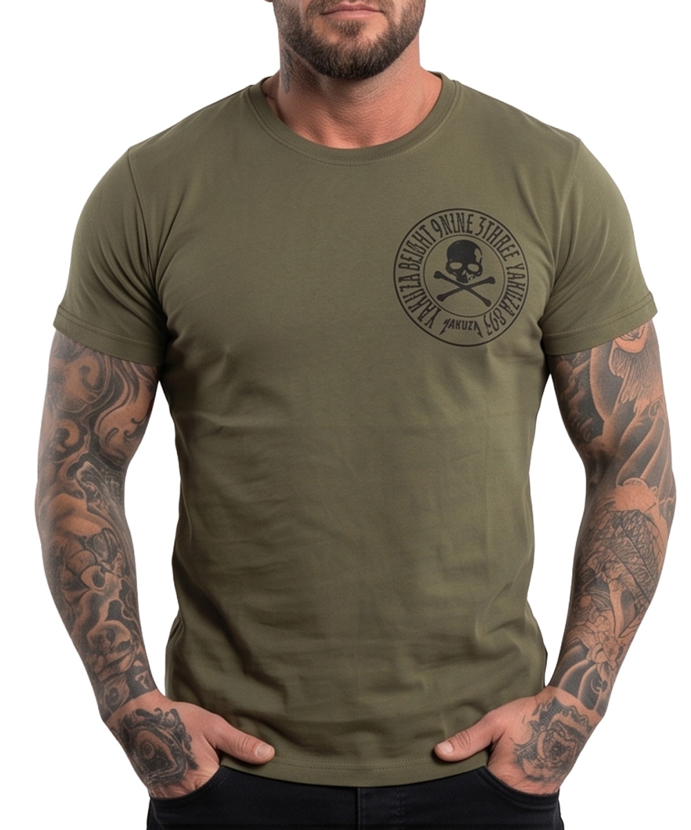 Yakuza FS Knuckles Regular T-Shirt TSB-28036 grün – Bild 4