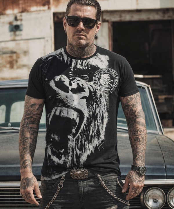 Yakuza Monkey Regular T-Shirt schwarz1