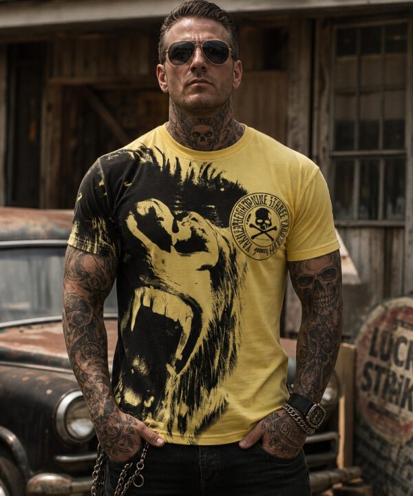 Yakuza Monkey Regular T-Shirt TSB-28016 gelb