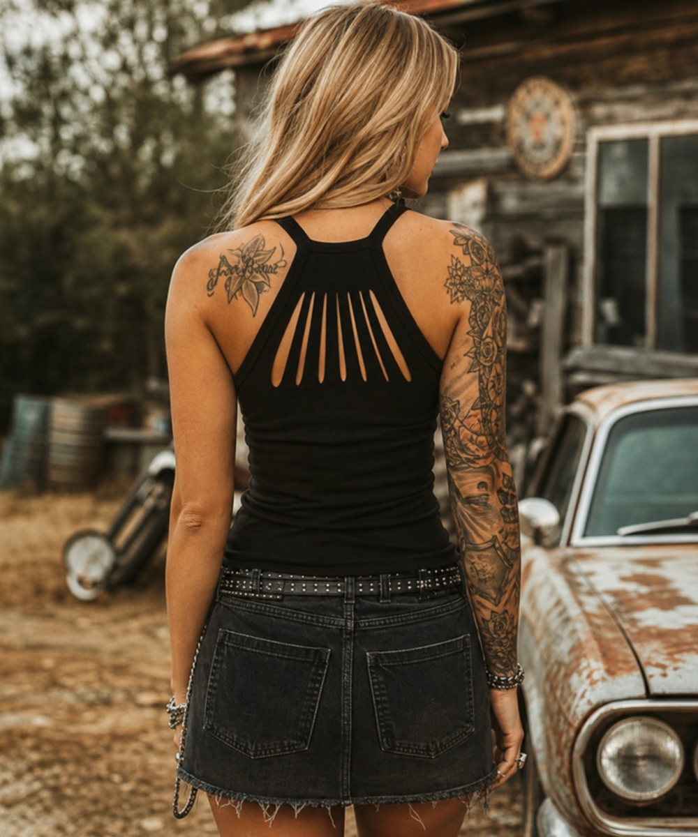 Liberty Wear. Strass Tank Top 7586