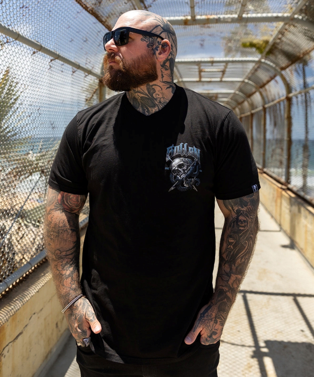 sullen shirt harpunentotenkopf sullen t-shirt