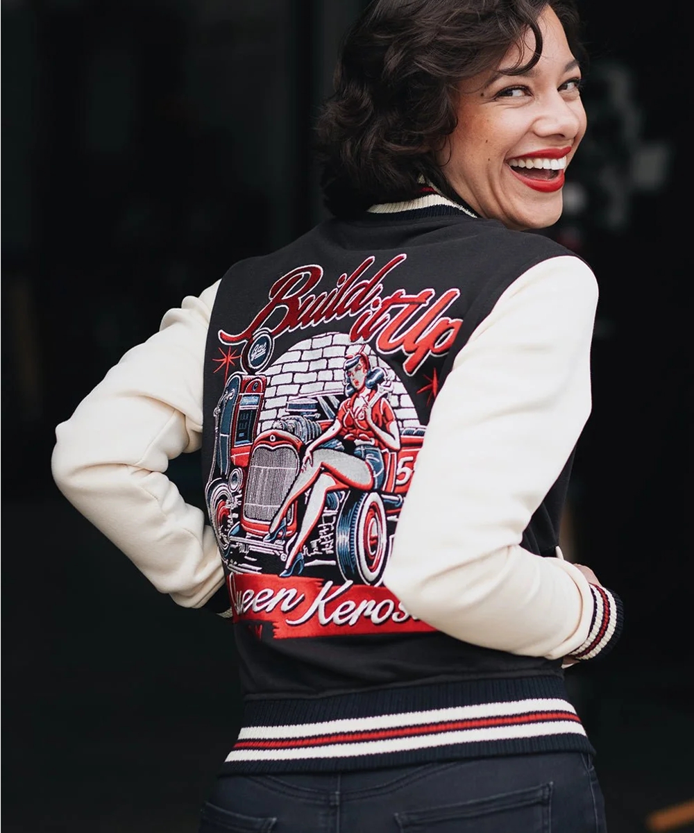Queen Kerosin College Jacke "Build it up"