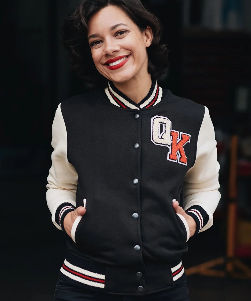 Collegejacke ‚Build it up‘ in Schwarz5