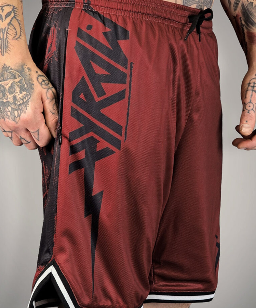 hyraw RUSTY SKULL Sportshorts rot