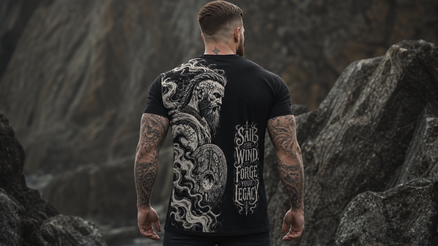 Fact of Life T-Shirt "Sail The Wind" TS-103 black – Bild 4