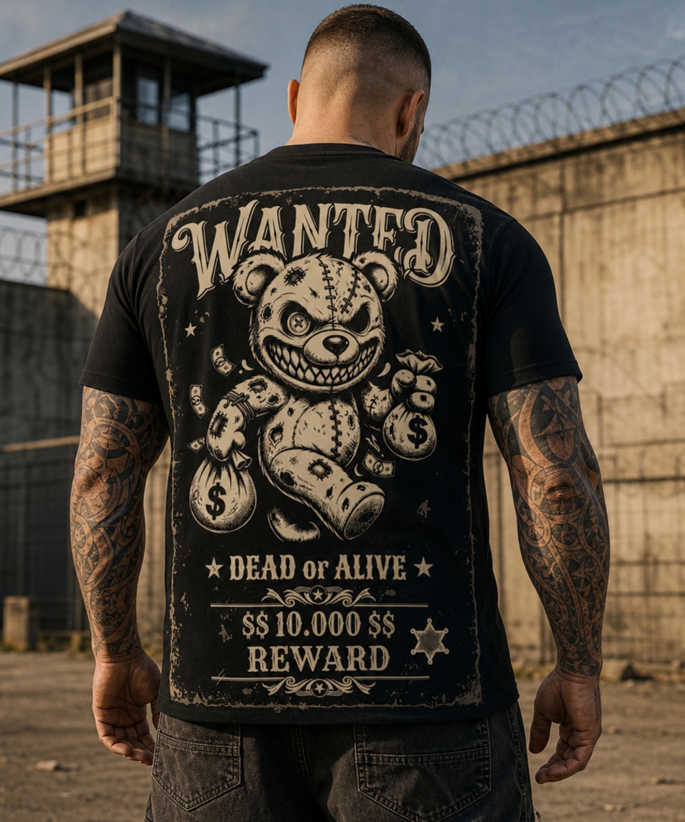 Fact of Life T-Shirt "Wanted Bear" TS-99 black – Bild 3