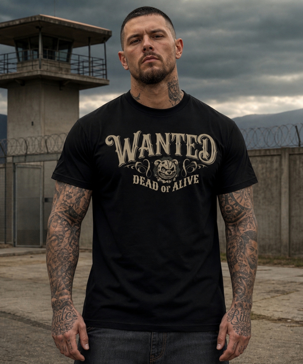 Fact of Life T-Shirt "Wanted Bear" TS-99 black – Bild 4