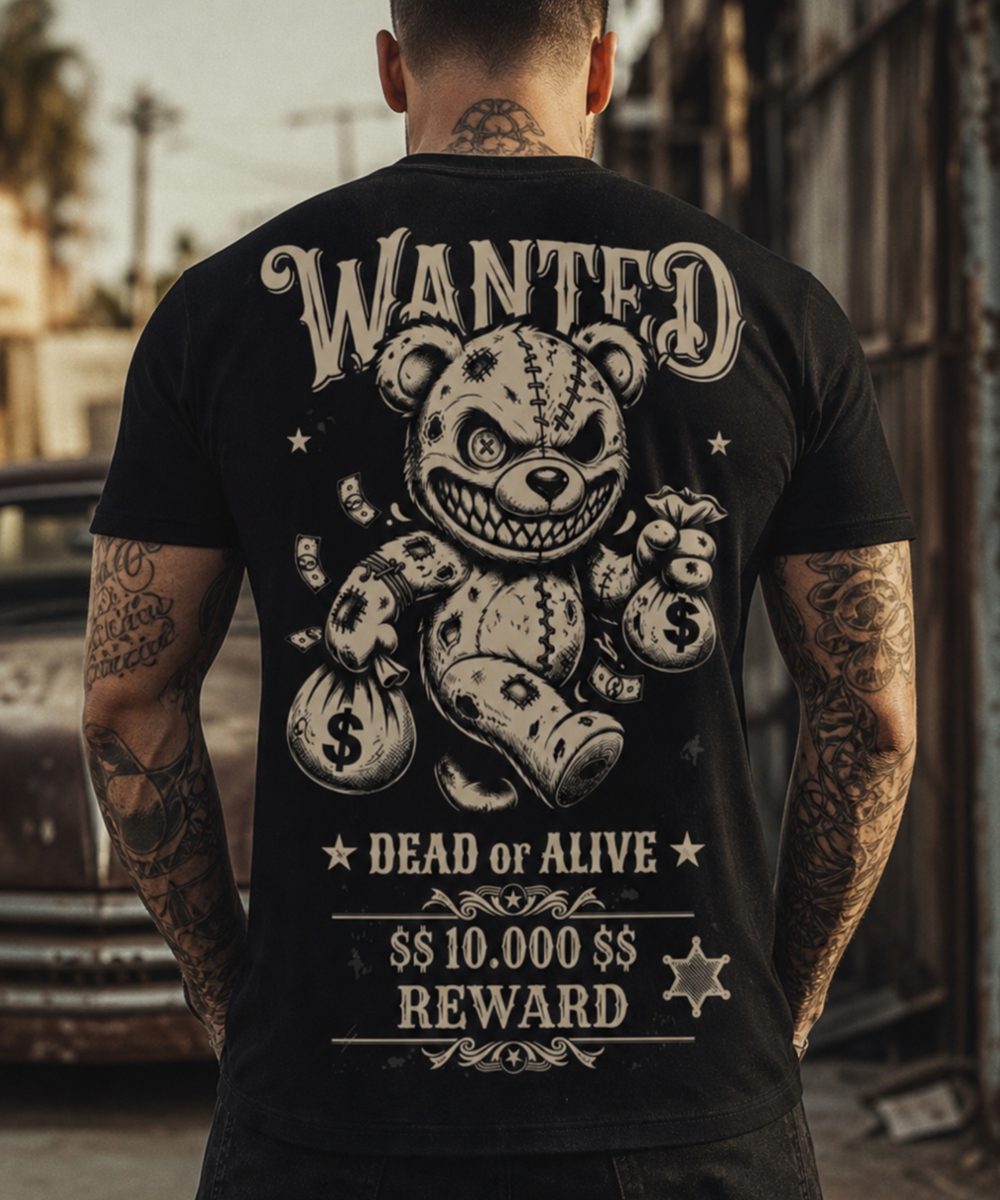 Fact of Life T-Shirt "Wanted Bear" TS-99 black