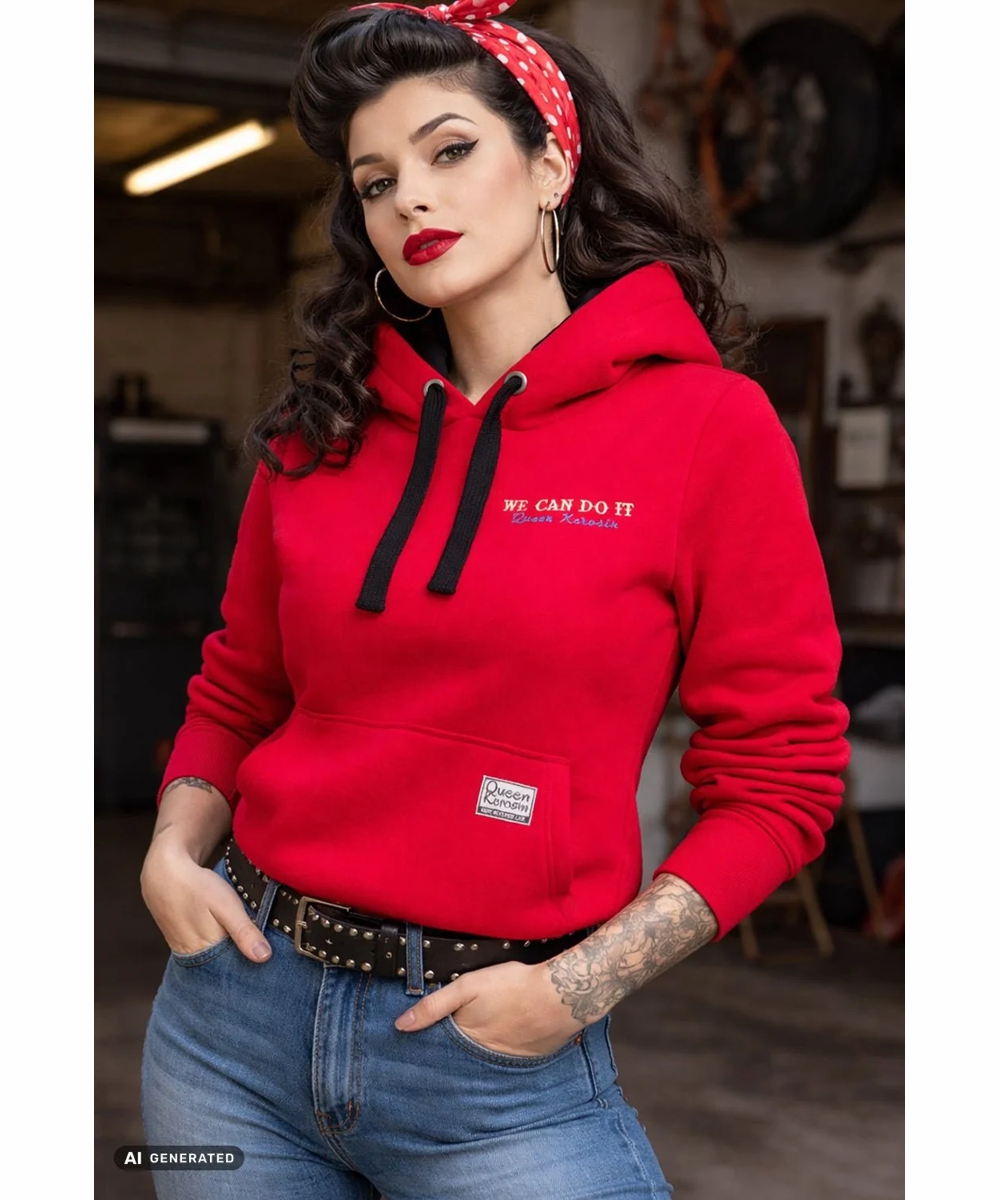 queen kerosin Hoodie We Can Do it Rot