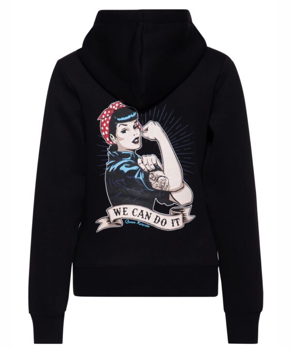 Queen Kerosin Hoodie 'We Can Do it' in schwarz